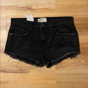 Black Current Elliott Denim Shorts Size 24
